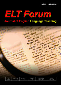 Journal of English Language Teaching : ELT Forum