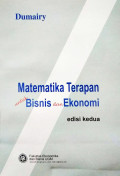 Matematika  terapan untuk bisnis dan ekonomi