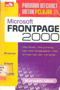 Panduan Internet Untuk Pelajar, Microsoft Prontpage 2000