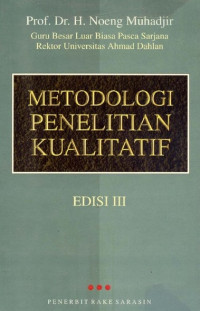 Metodologi Penelitian Kualitatif